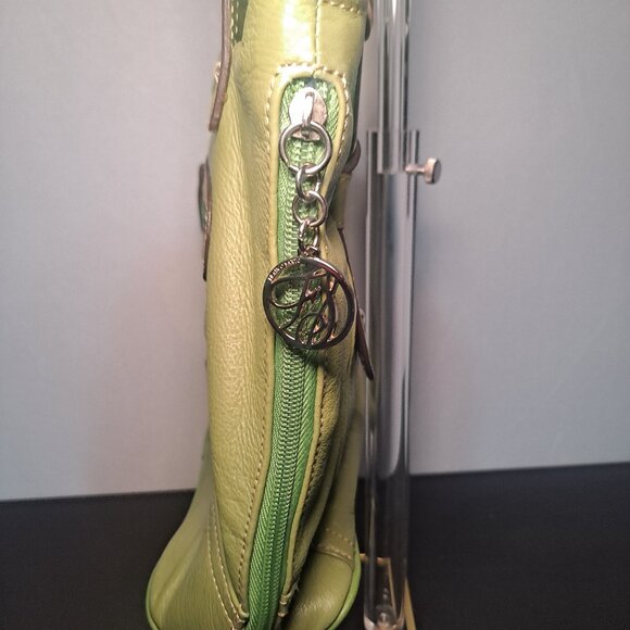 Share Franco Sarto Sage/Mint green leather hand bag - Picture 7 of 10